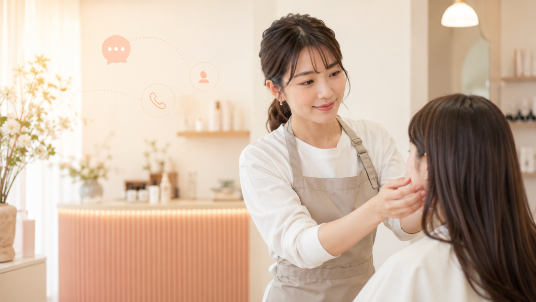 店舗スタッフが本業に集中できるイメージ