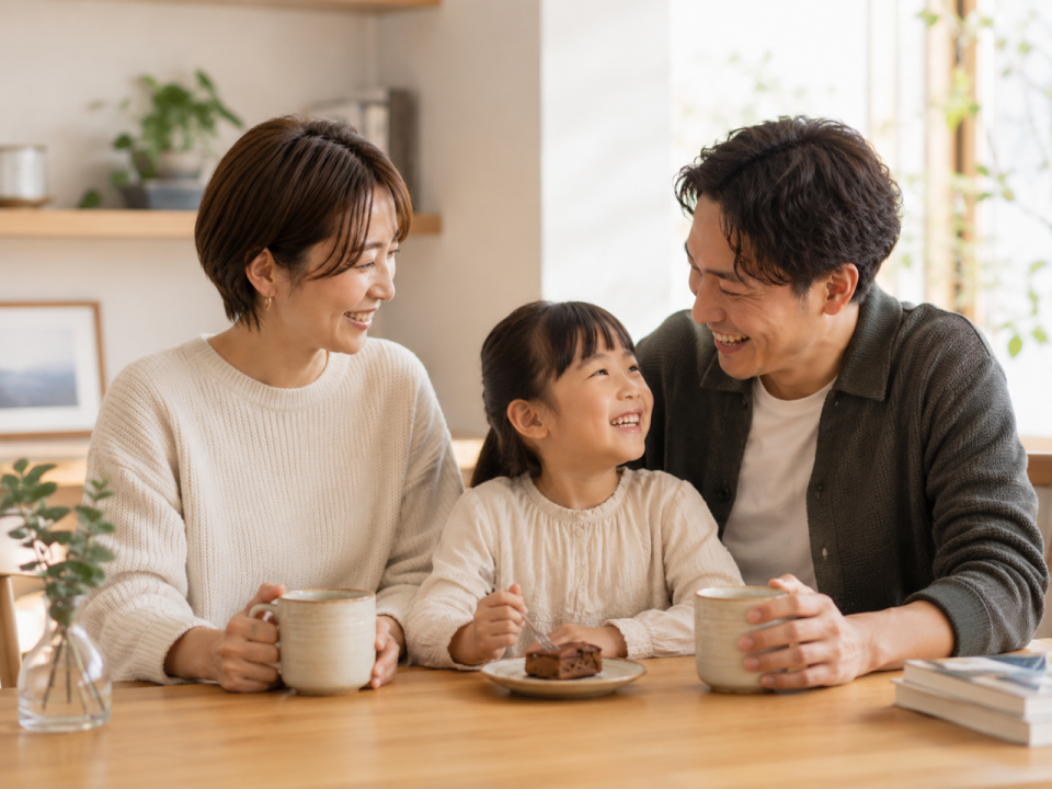 定休日に家族でゆっくり過ごすリラクゼーションサロンオーナーのイメージ